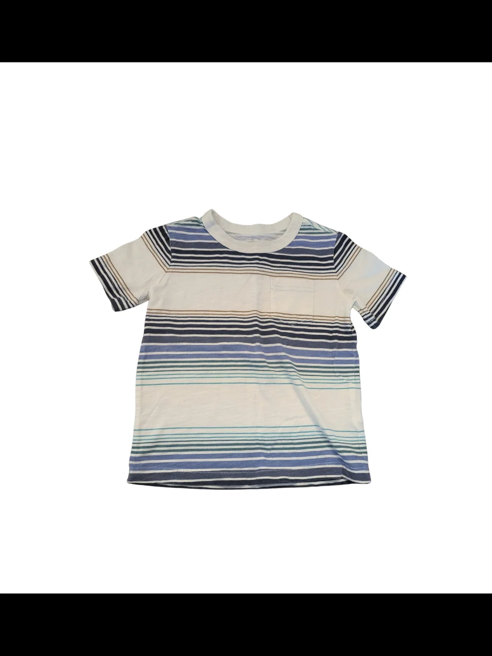 EUC Oshkosh Baby Boy 18 month striped short sleeve shirt 100% cotton